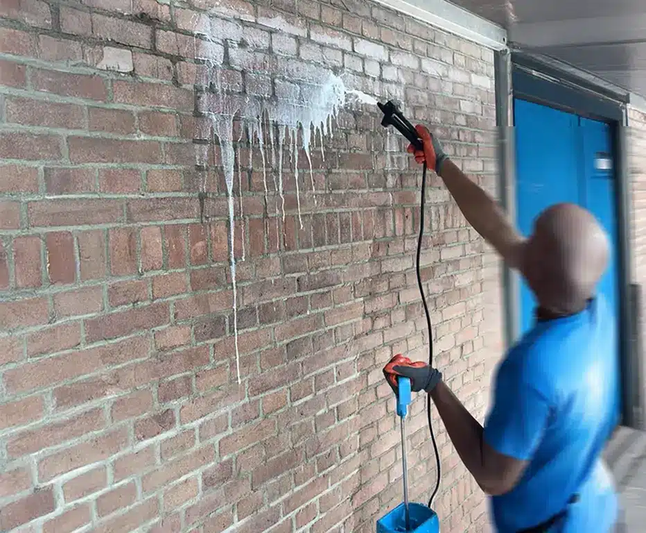 Gevel Impregneren op Basis van Vloeien