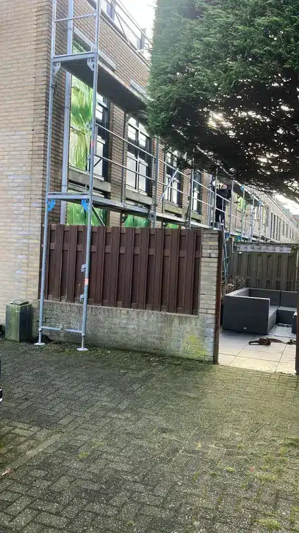 Gevelrenovatie 4 woningen in Delft