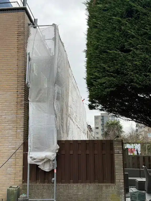 Gevelrenovatie 4 woningen in Delft