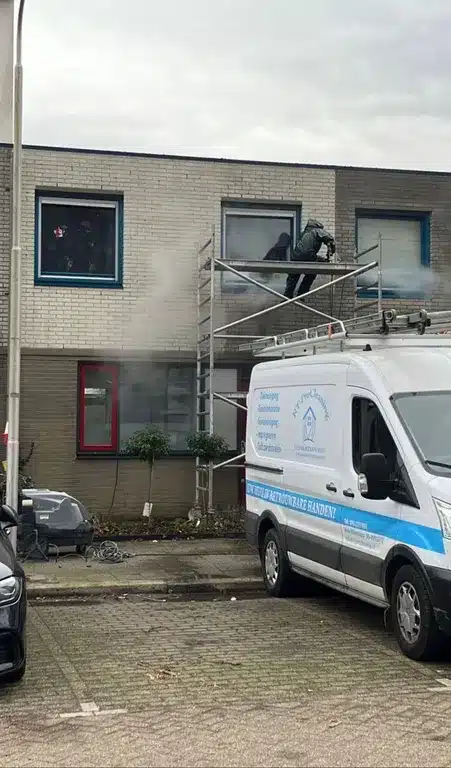 Gevelreiniging & impregneren: tussenwoning Delft